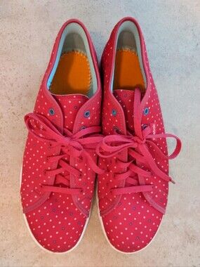 Reebok Women's Pink Polka Dot Low-Top Sneakers